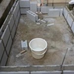 防音室のファンデーションを作っています。