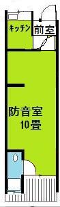 古民家風の防音室の間取り図